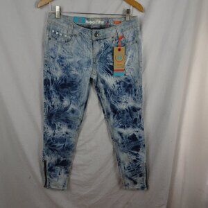 Hang Ten Millie Skinny Ankle Tie Dye Juniors Jeans Size 9